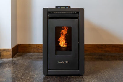 ComfortBilt Alpine HP40 17" Black Space Saver Wood Pellet Stove