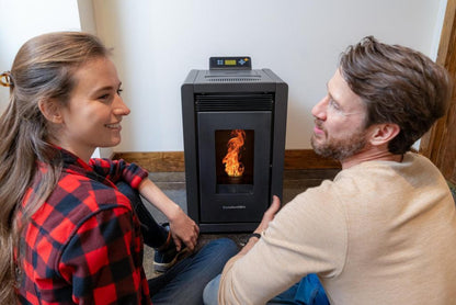 ComfortBilt Alpine HP40 17" Black Space Saver Wood Pellet Stove