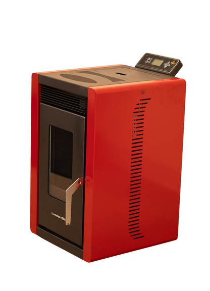 ComfortBilt Alpine HP40 17" Red Retro/Art Deco Space Saver Wood Pellet Stove