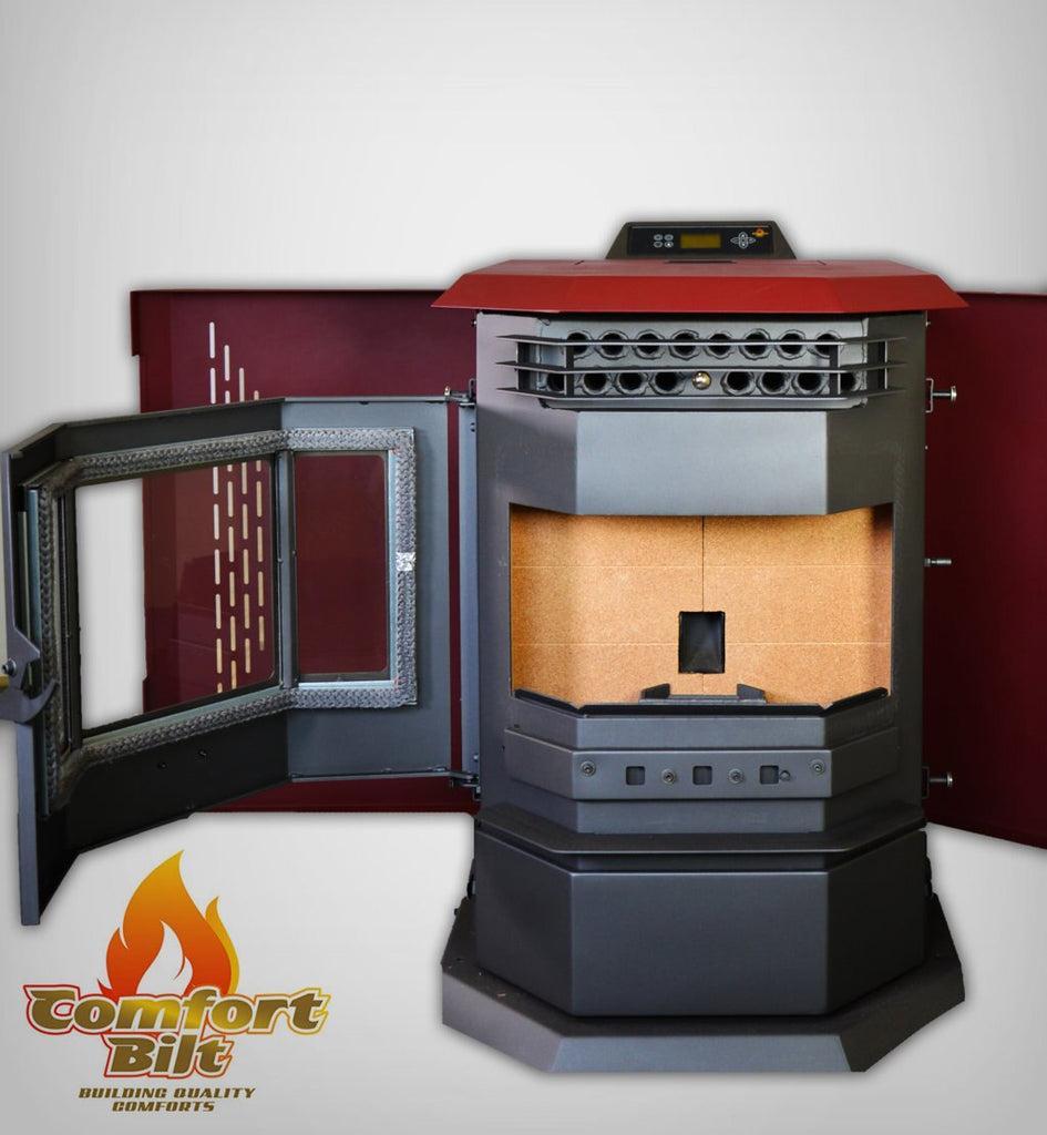 ComfortBilt HP22 24" Burgundy Wood Pellet Stove
