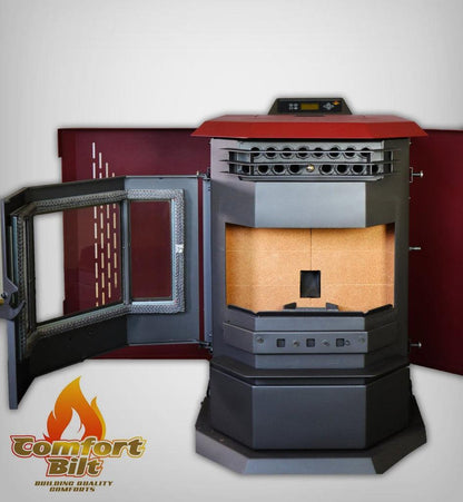 ComfortBilt HP22 24" Burgundy Wood Pellet Stove