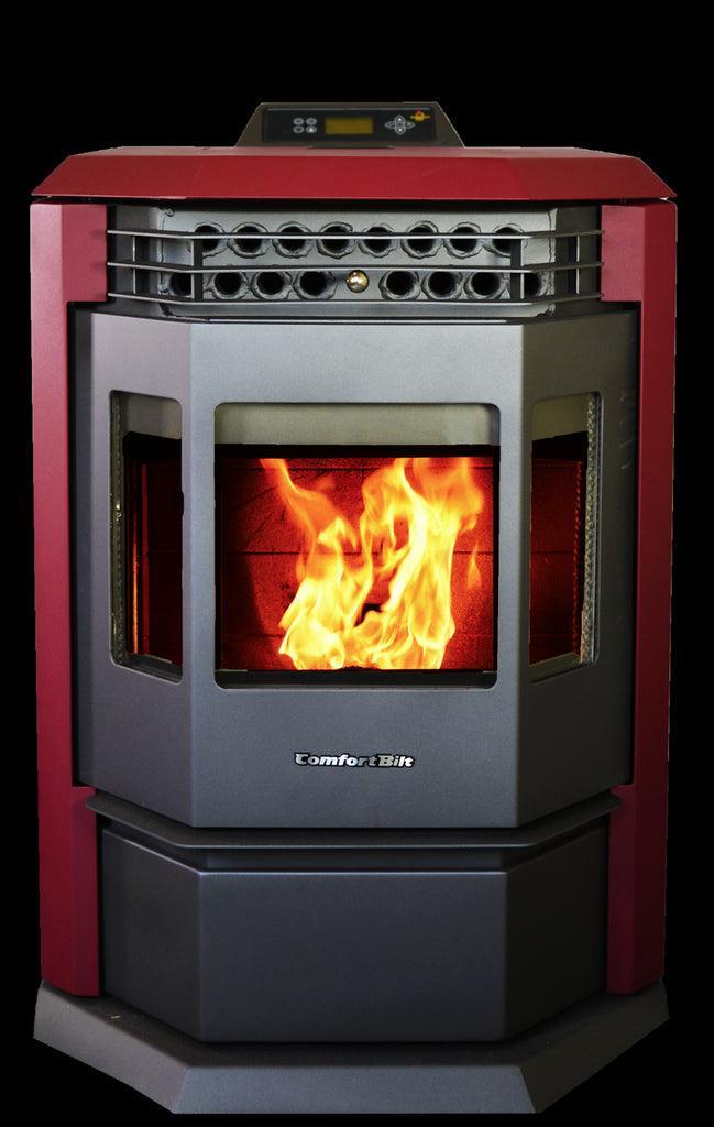 ComfortBilt HP22 24" Burgundy Wood Pellet Stove
