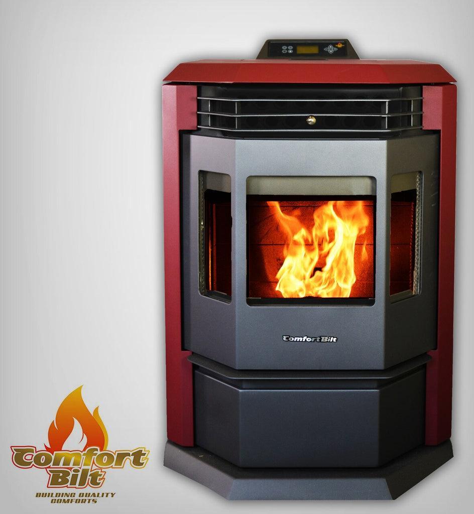 ComfortBilt HP22 24" Burgundy Wood Pellet Stove