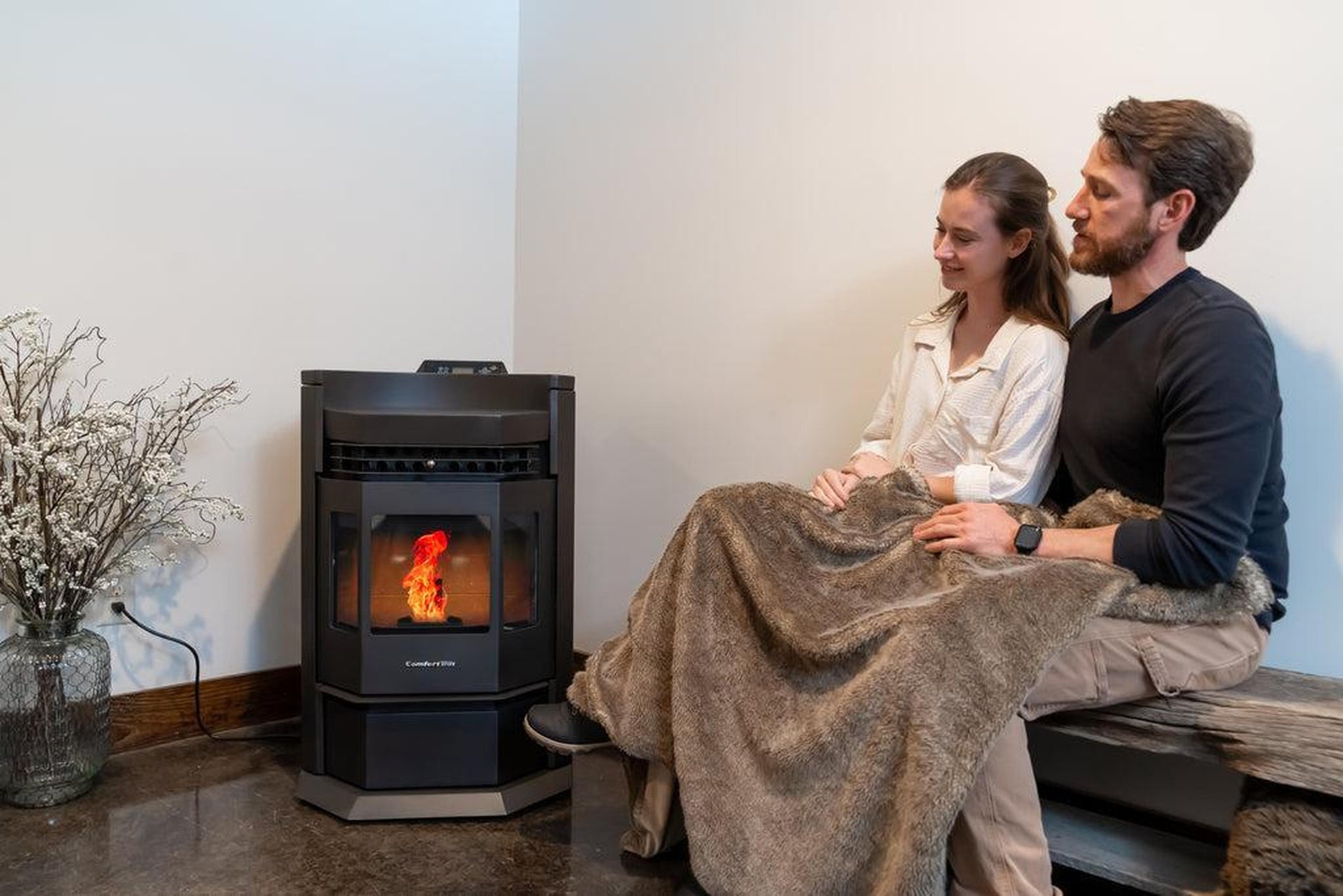 ComfortBilt HP22-N 24" Black Wood Pellet Stove