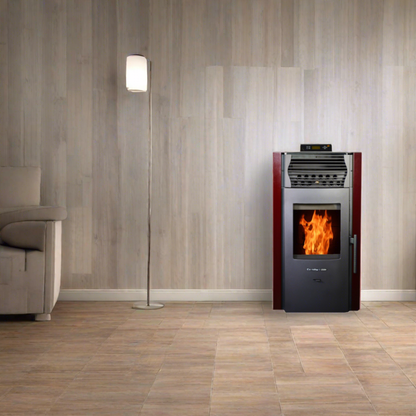 ComfortBilt HP50S 21" Burgundy Wood Pellet Stove