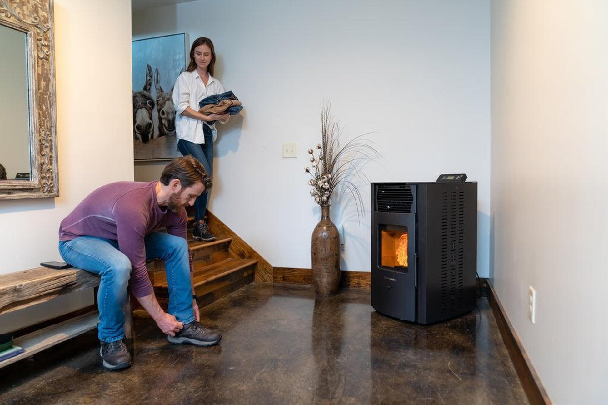 ComfortBilt HP50S 21" Charcoal Grey/Black Wood Pellet Stove