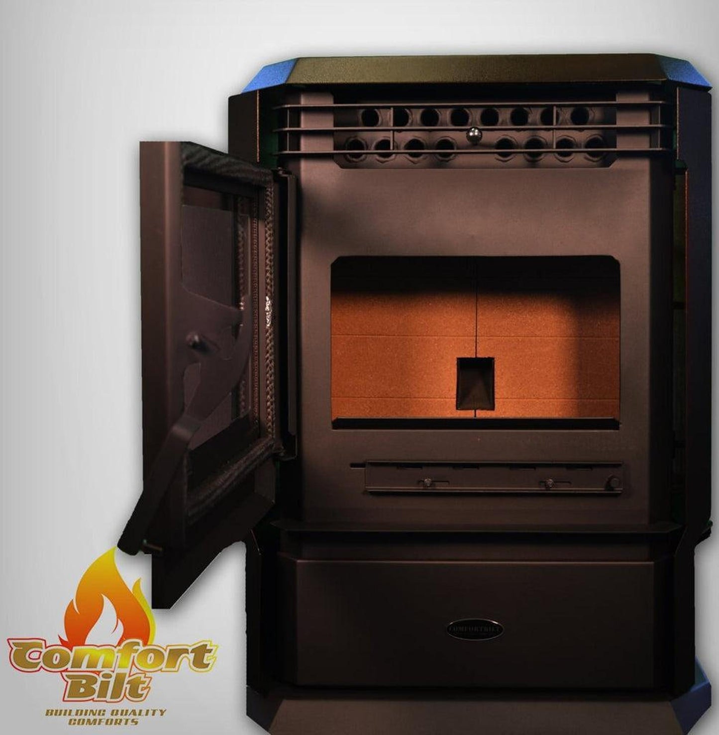 ComfortBilt HP61 24" Dark Brown Wood Pellet Stove