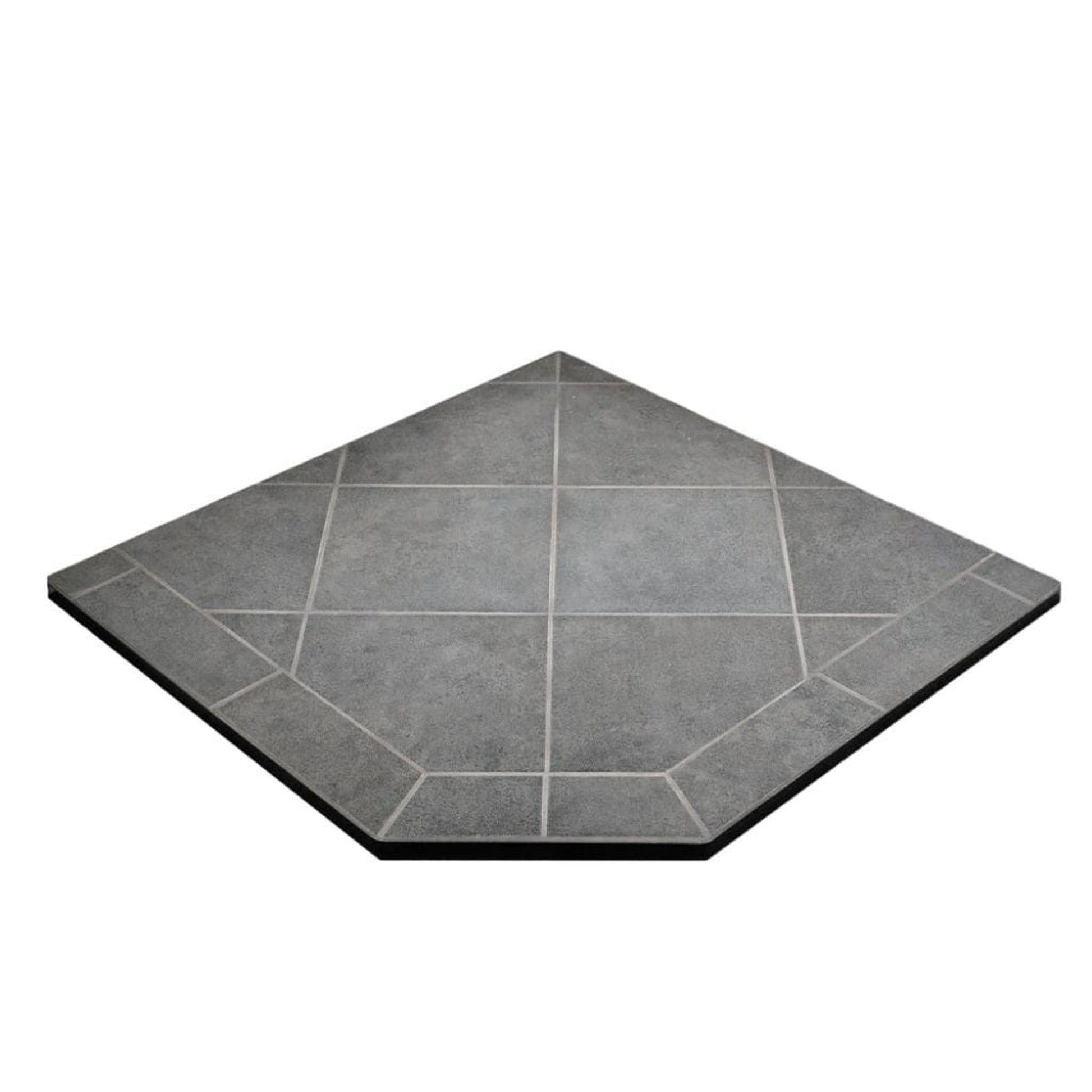 ComfortBilt Mill Black Corner Hearth Pad for Pellet Stoves
