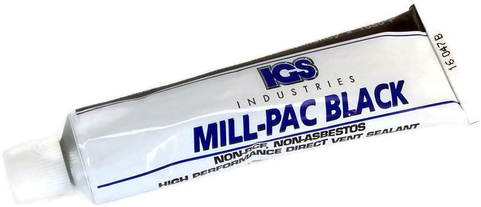 ComfortBilt Mill-Pac Black High Temp Caulk Sealant - 90ML