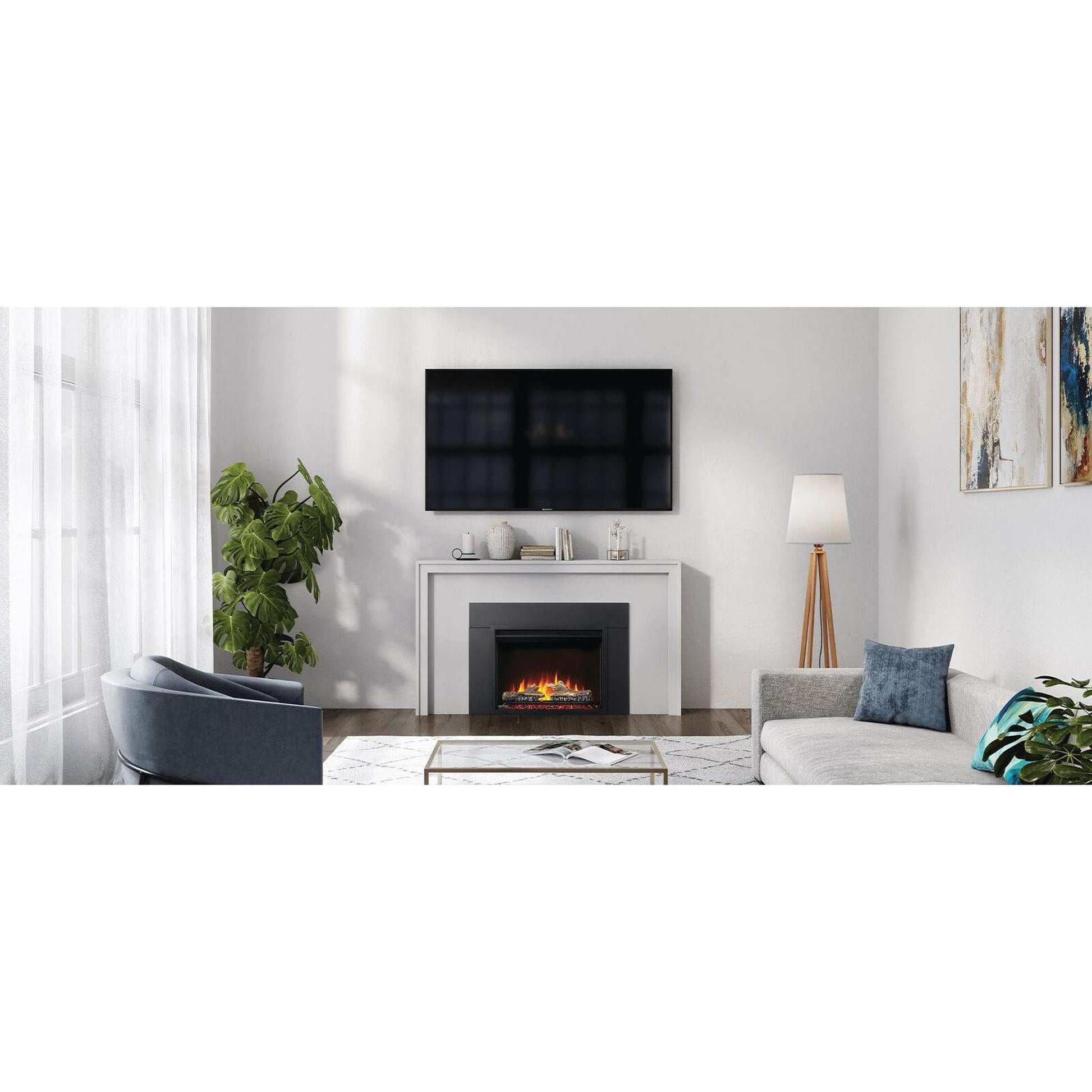 Continental 26" Contemporary Indoor Built-in Electric Fireplace