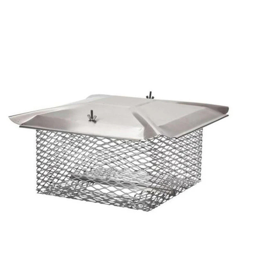 Copperfield 13" x 20" 304-Alloy Stainless Steel Hy-C Universal Cap With 3/4" Mesh