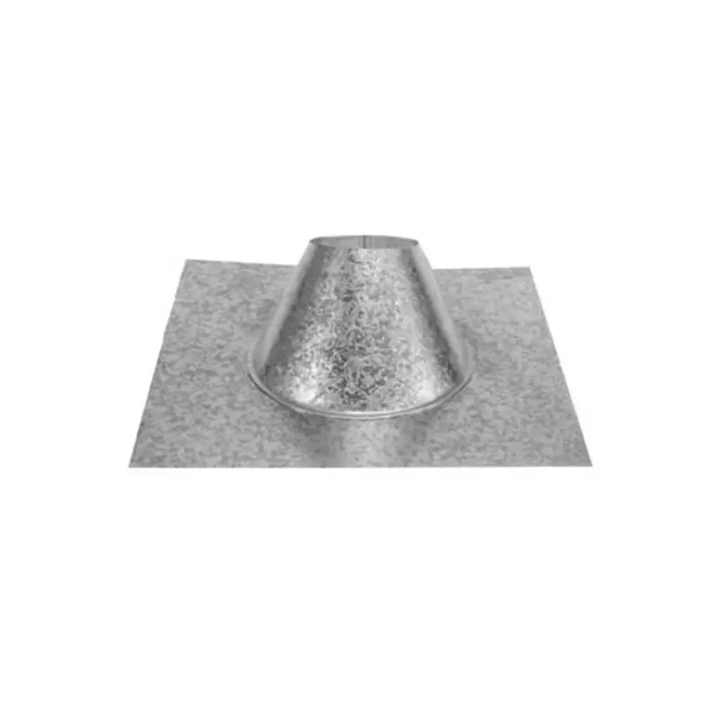 Copperfield 4" Aliminum PelletVent Pro DSA Roof Flashing - 0/12 - 6/12
