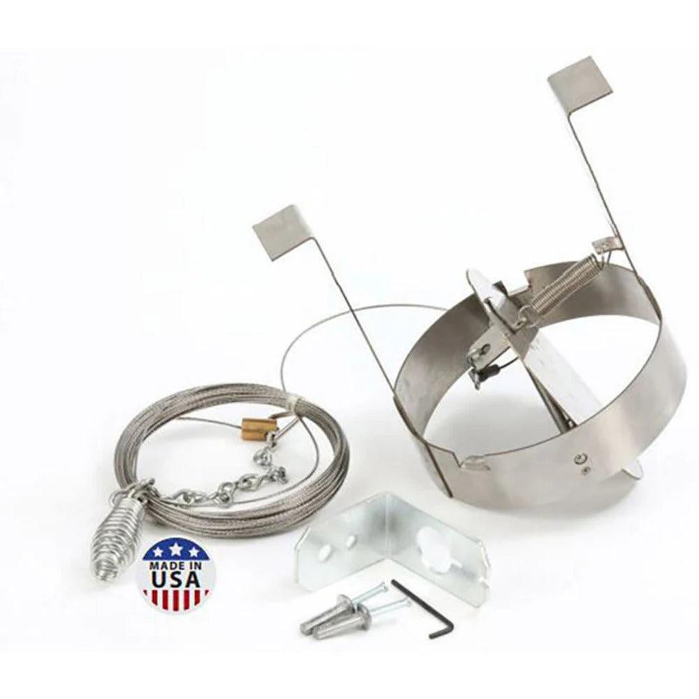 Copperfield 8" Stainless Steel 316L Stainless Steel Drop-In Chimney Liner Damper