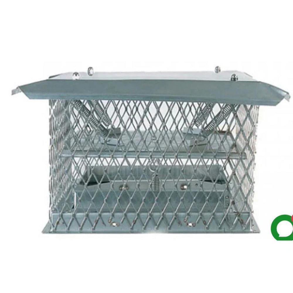 Copperfield 8" x 18" Stainless Steel Chim-A-Lator Deluxe Damper Cap