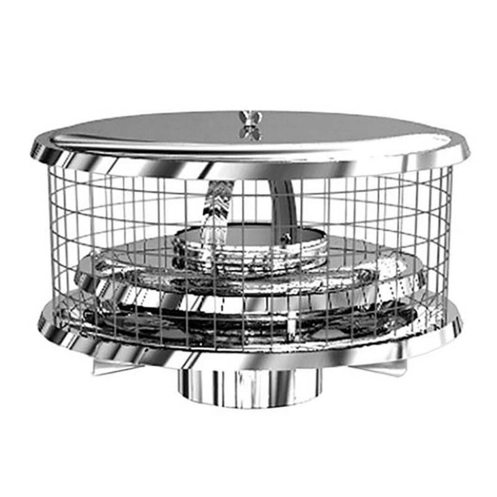 Copperfield 9" 304-Alloy Stainless Steel WeatherShield Cap For Air-Insulated Factory-Built Chimney