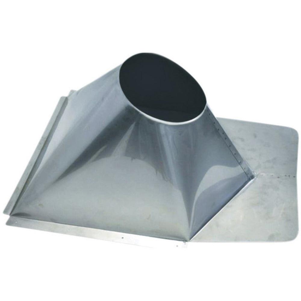 Copperfield Chimney 6" Galvanized 0/12 To 6/12 Pitch Non-Vented Metal Roof Flashing