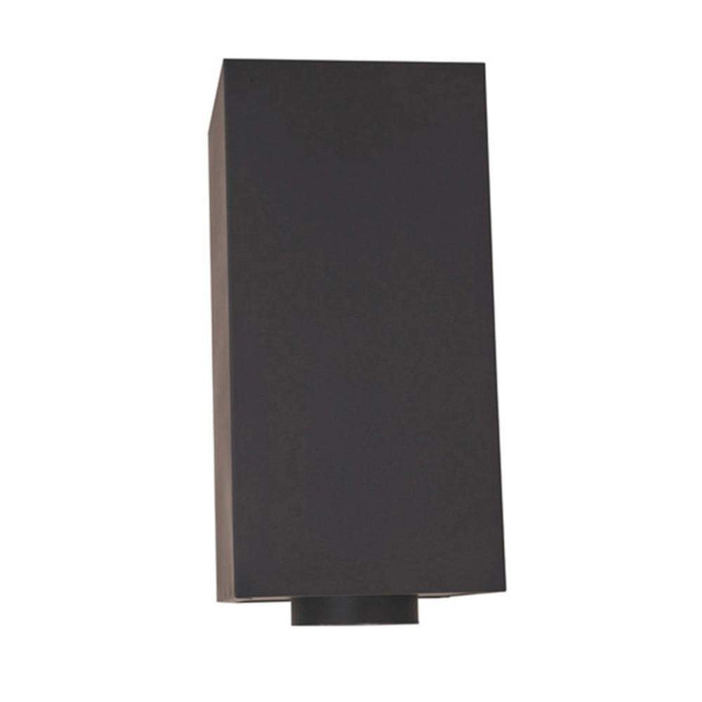 Copperfield Chimney 8" x 11" Black All Fuel Chimney Cathedral Square Ceiling Support