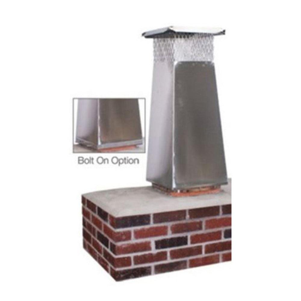 Copperfield Chimney 8" x 13" Stainless Steel HomeSaver Flue Extension with 22" High Stove Pipe