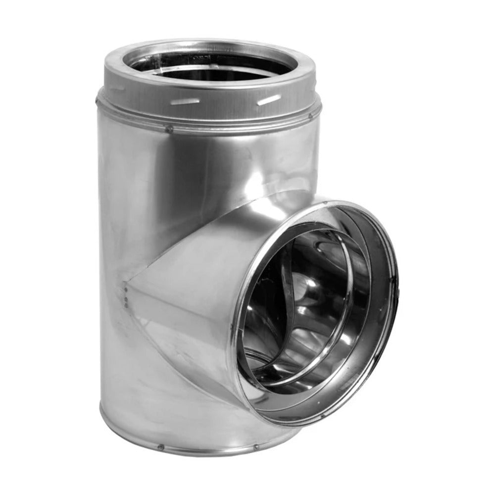 Copperfield DuraVent 5" Stainless Steel DuraTech Tee with Cap