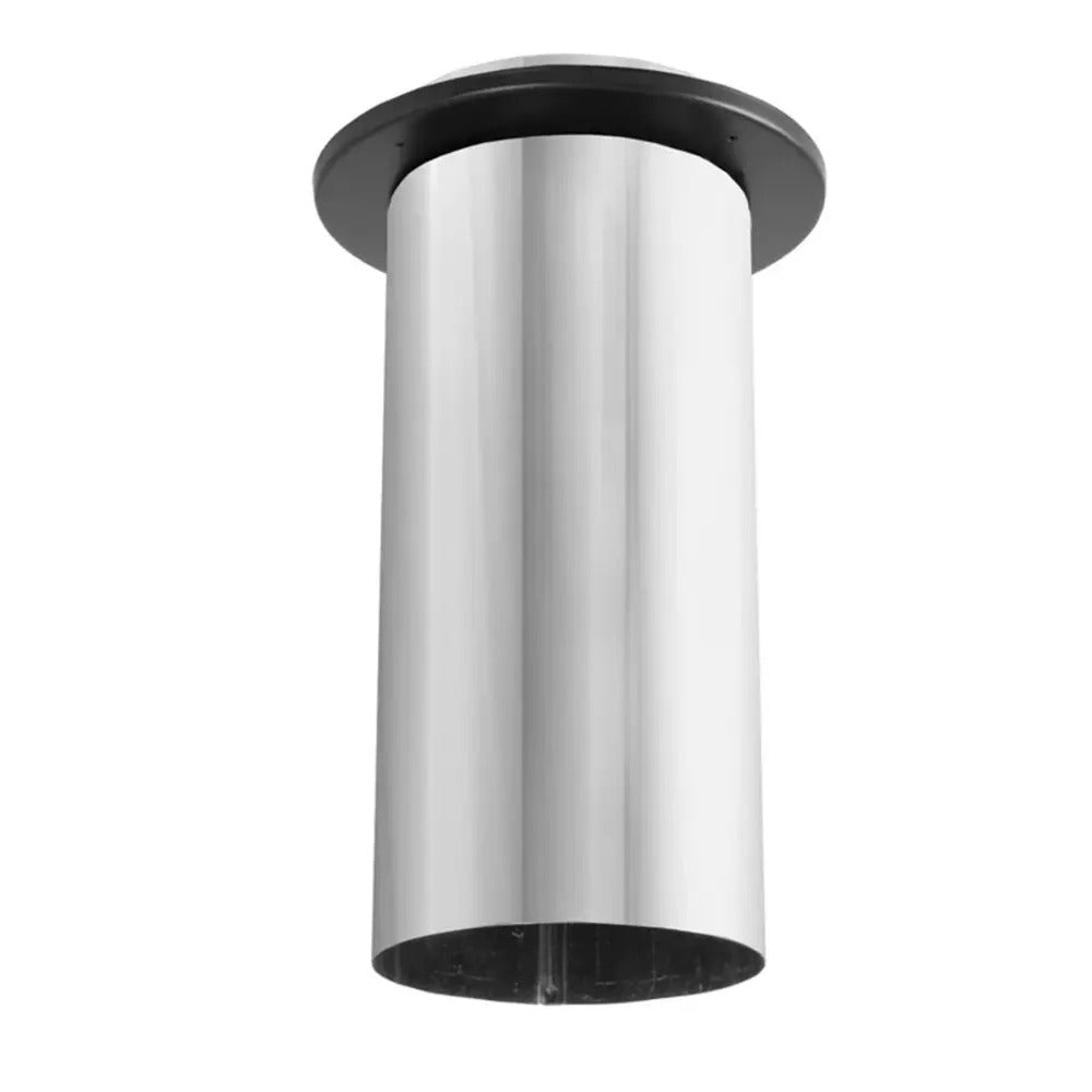 Copperfield DuraVent 6" 430-Alloy Stainless Steel Slip Connector with Trim