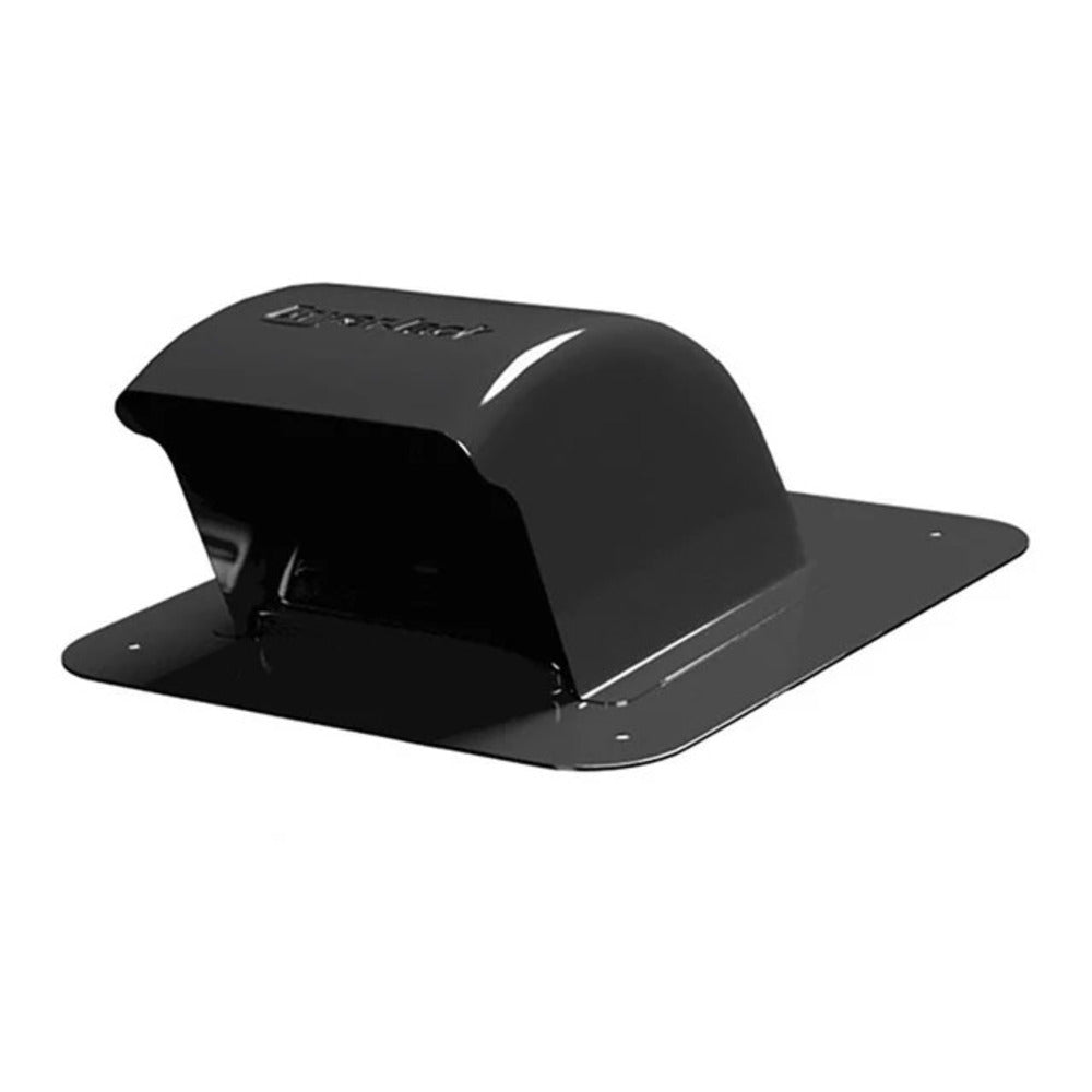 Copperfield InOvate Black DryerJack Powder Coat Low-Profile Roof Vent with Roof Neck