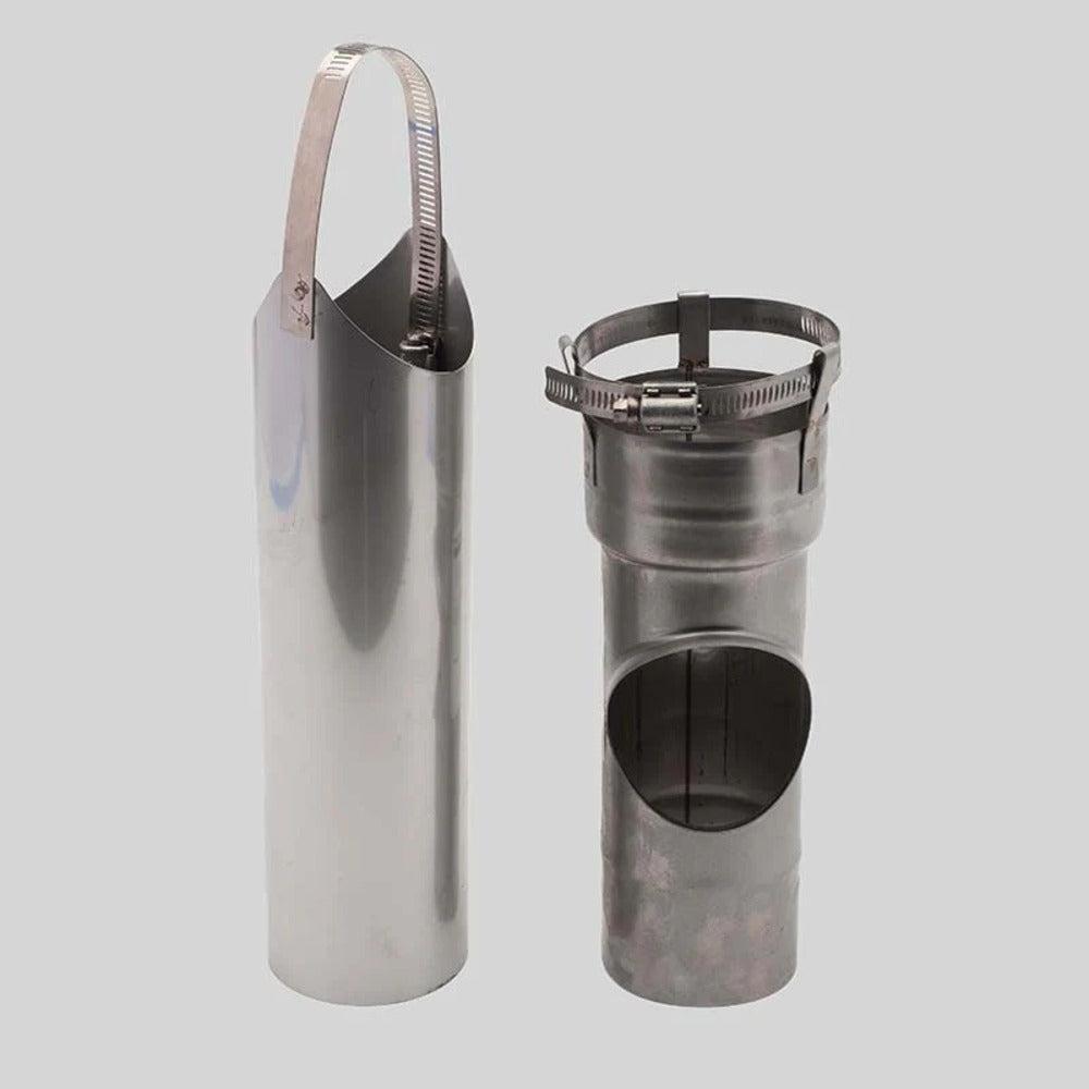 Copperfield Olympia 3" 316Ti-Alloy Stainless Steel Tee with Removable 10" Snout