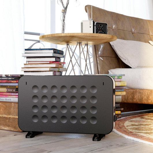 Costway 1500 W 2 Modes Wall Mounting Portable Convector Space Heater with Quiet Stand Base