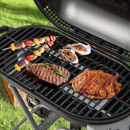 1600W Electric BBQ Grill with Removable Non-Stick Warming Rack - Costway