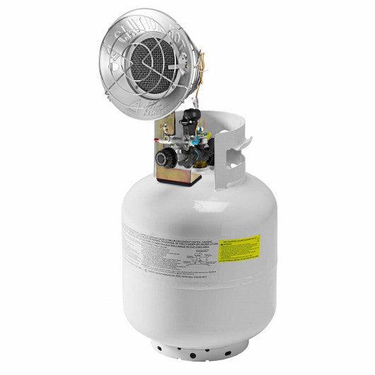 Costway 15000 BTU Portable Single Tank Top Liquid Propane Heater with Shut-off Valve
