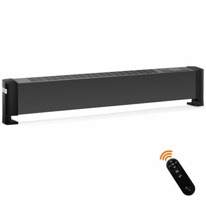 Costway 1500W Baseboard Hardwire Electric Heater Fast Heating with Remote Control Timer