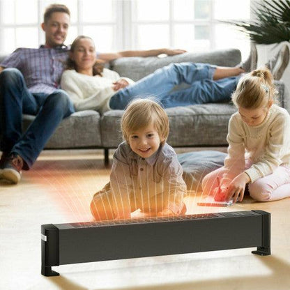 Costway 1500W Baseboard Hardwire Electric Heater Fast Heating with Remote Control Timer