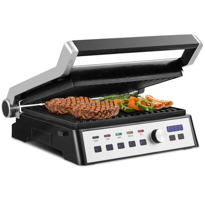 Costway 1500W Electric Grill Indoor Grill with Removable Plates