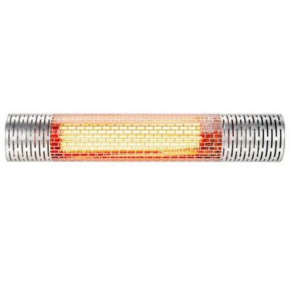Costway 1500W Indoor and Outdoor Electric Heater with 2 Power Settings - Silver