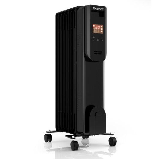 Costway 1500W LCD Electric Radiator Heater with Remote Control