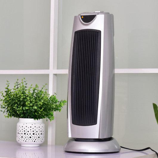 Costway 1500W Oscillating Electronic Thermostat 2 Heat Setting Space Heater