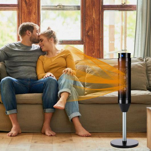 Costway 1500W Portable Pedestal Heater with Timer Remote Control