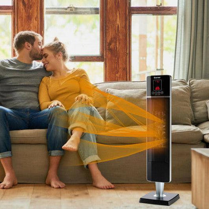 Costway 1500W Portable Tower Heater with Timer Remote Control