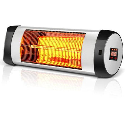 Costway 1500W Wall-Mounted Electric Heater Patio Infrared Heater with Remote Control