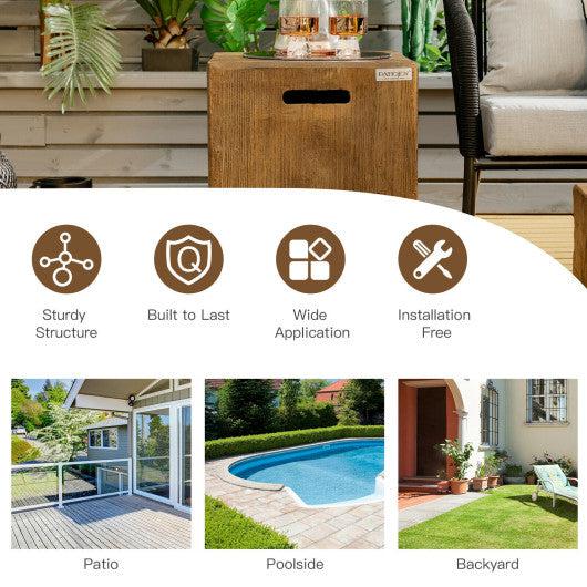 Costway 16" Outdoor Hideaway Table Cover for Standard 20 lbs Propane Tank-B