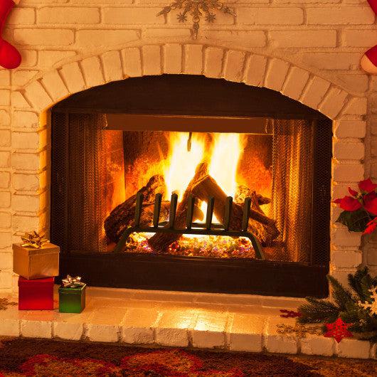 Costway 18" Small Fireplace Grate for Outdoor Fire Pit