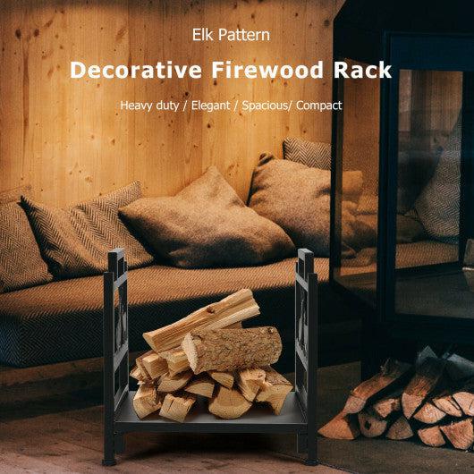 Costway 18" Wood Lumber Storage Holder for Fireplace Stove Fire Pit