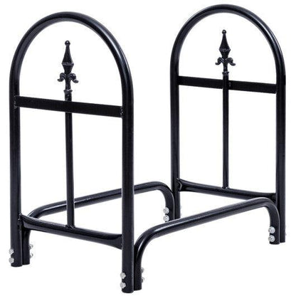 Costway 2' Outdoor Heavy Duty Steel Firewood Storage Holder