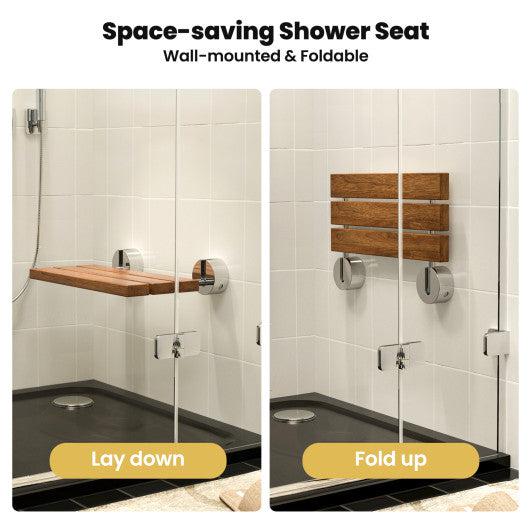 Wall mounted discount folding bath seat