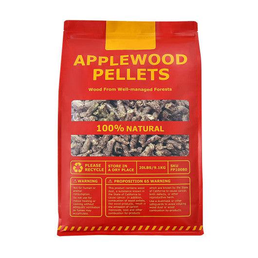 Costway 20 lbs. Apple Wood Pellets 100% All-Natural for Pellet Grills