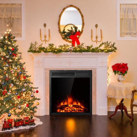 Costway 22.5" Electric Fireplace Insert Freestanding and Recessed Heater