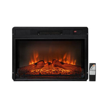 Costway 23" Electric Fireplace Inserted with Adjustable LED Flame