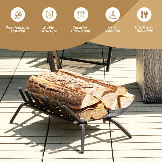 Costway 25" Medium Fireplace Grate for Outdoor Fire Pit