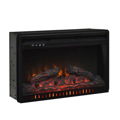 Costway 26" Fireplace Electric Embedded Insert Heater Log Flame Remote