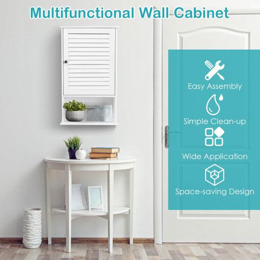 Costway 27.5" H Wall Hanging Bathroom Storage Cabinet
