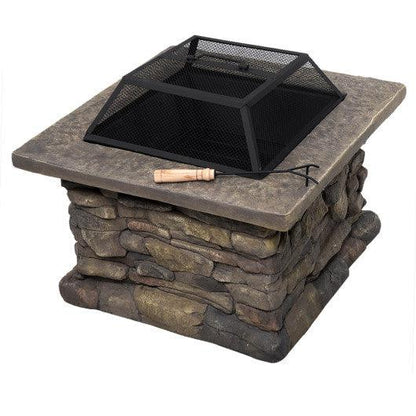 Costway 29" Outdoor Patio Firepit with Fire Bowl